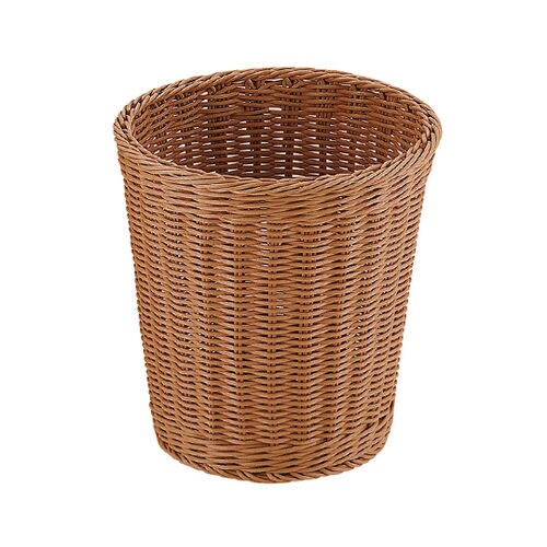 トラッシュボックス 丸型ブラウン 小