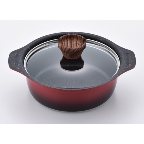 彩食庵 IH対応フチ付卓上鍋 18cm