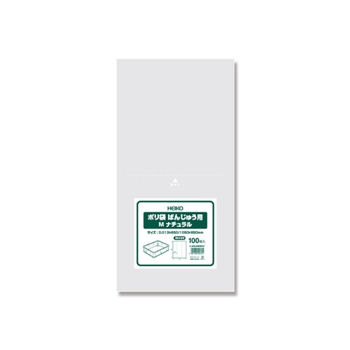 ポリ袋 ばんじゅう用 M ナチュラル 100枚