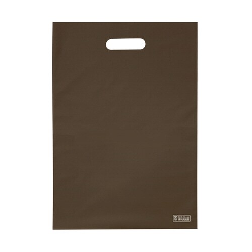 梨地ソフトポリ袋M ブラウン 100枚入