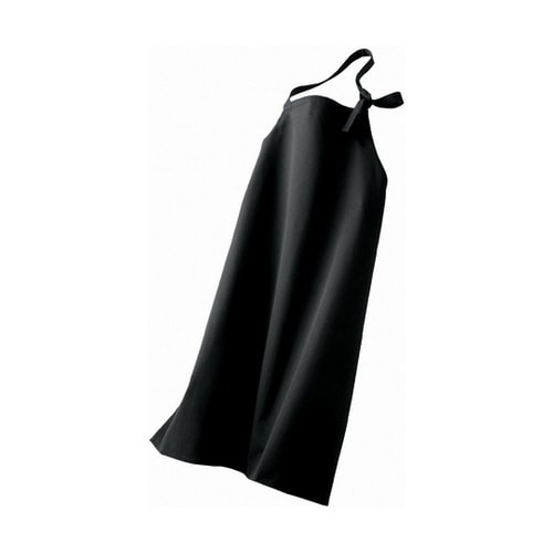 防炎エプロン 兼用 黒 VA501−1 フリー