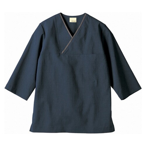 プルオーバー 兼用 7分袖 ネイビー/グ