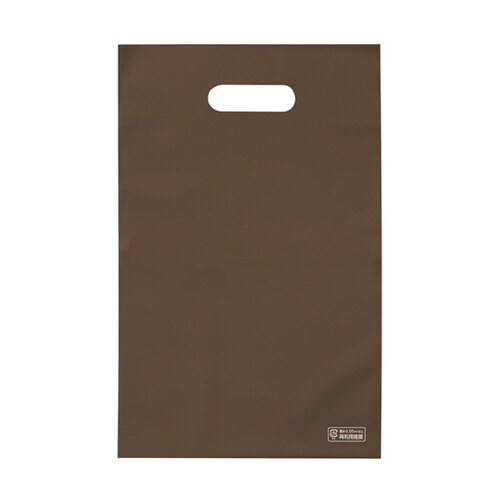 梨地ソフトポリ袋S ブラウン 100枚入