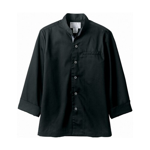 コックジャケット 兼用 長袖 黒/グレー