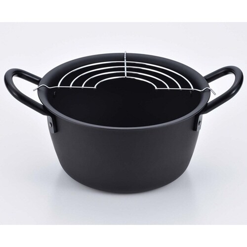 燕三 IH対応鉄深型天ぷら鍋 18cm