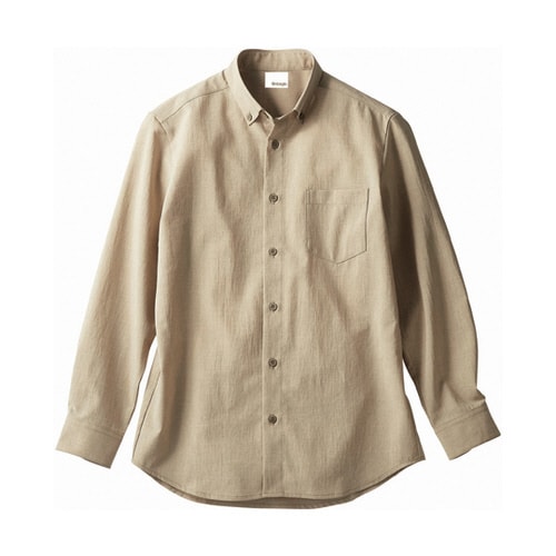 シャツ 兼用 長袖 ベージュ OV250