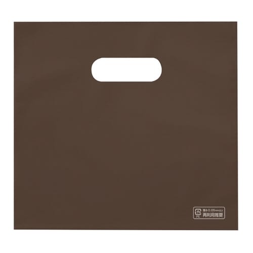 梨地ソフトポリ袋SS ブラウン 100枚入