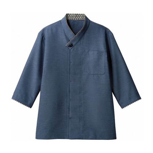 シャツ 兼用 7分袖 ネイビー/黒 2−