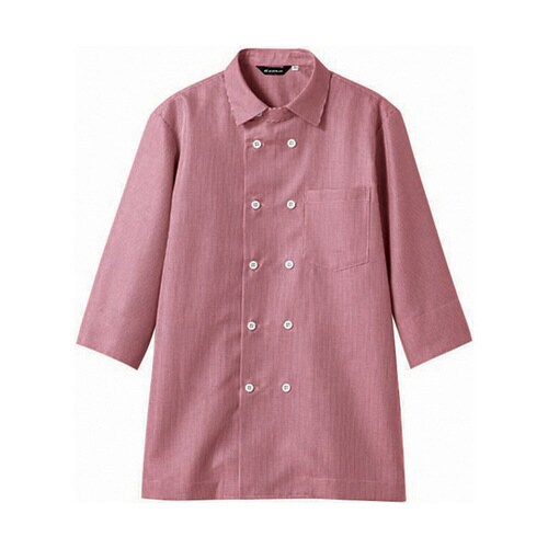 シャツ 兼用 7分袖 ワインチェック W