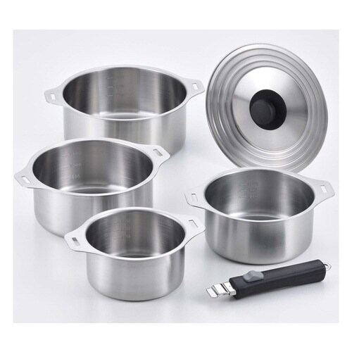 燕三 IH着脱式鍋4点セット EM−031