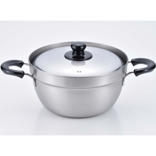 燕三 IHふきこぼれにくい両手鍋 23c