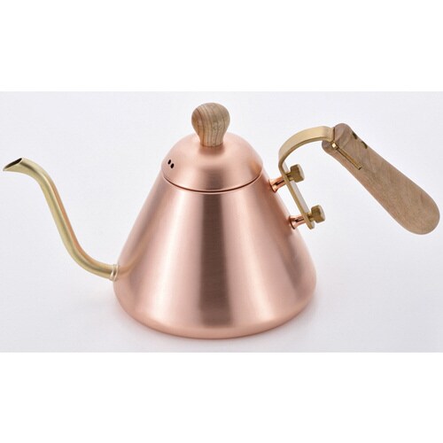 千歳 純銅木柄ドリップケトル 0.9L