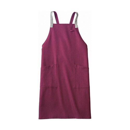 エプロン 兼用 ワイン/グレー OV50