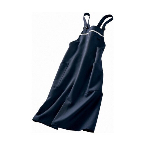 エプロン 兼用 Mネイビー/グレー ヒモ