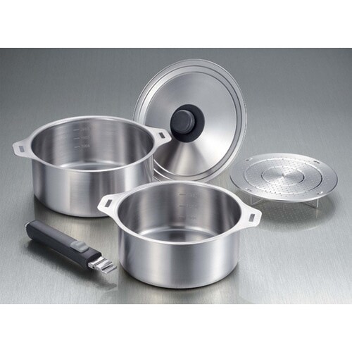 燕三 IH着脱式鍋18・20cm(蒸し台