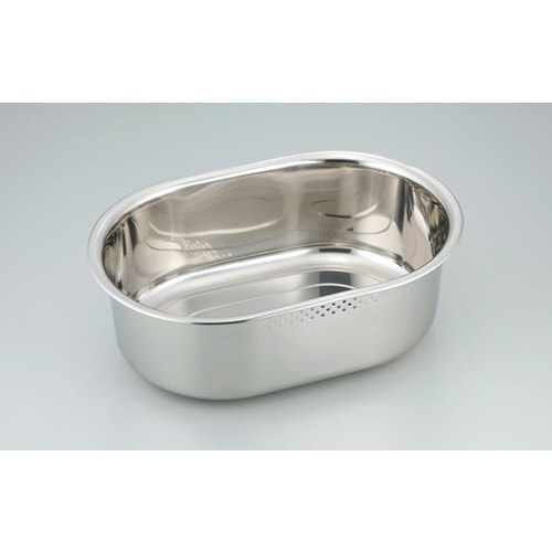 SUIグート 小判型洗い桶 ゴム足付 小