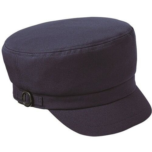 マスク掛けボタン付き帽子 ネイビー SH
