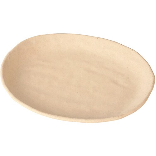 165楕円皿 粉引(汚染防止加工塗) 5