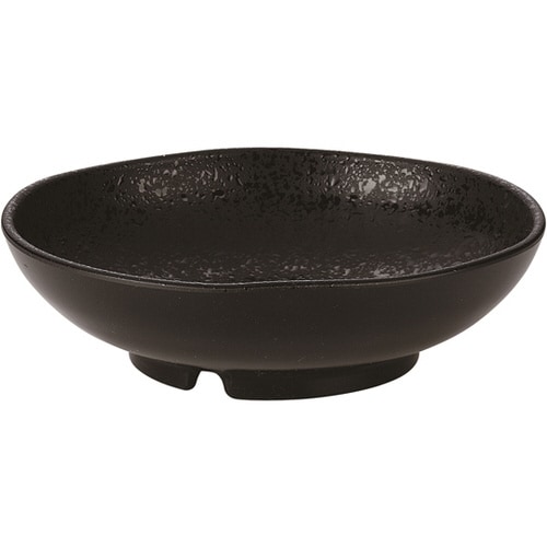 161浅型丸鉢 黒クリヤータタキ塗 50