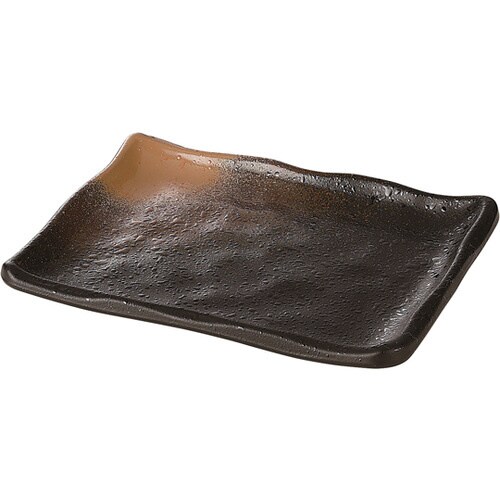 140長角皿 金吹茶タタキ塗 50022095