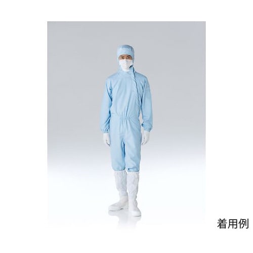 着用快適 フード一体型ツナギ服 青 FX