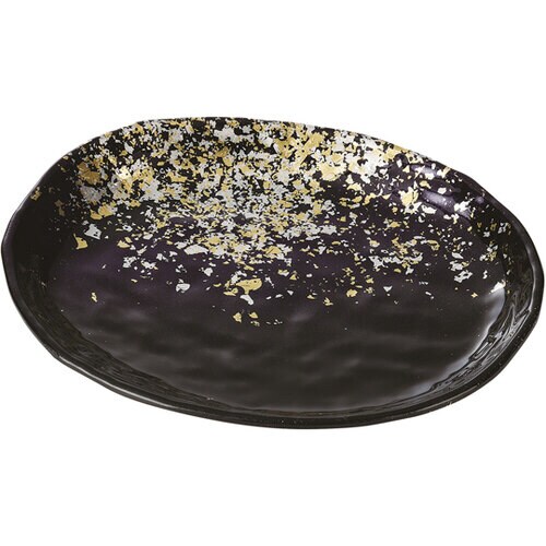 165楕円皿 箔舞踊塗 50022205