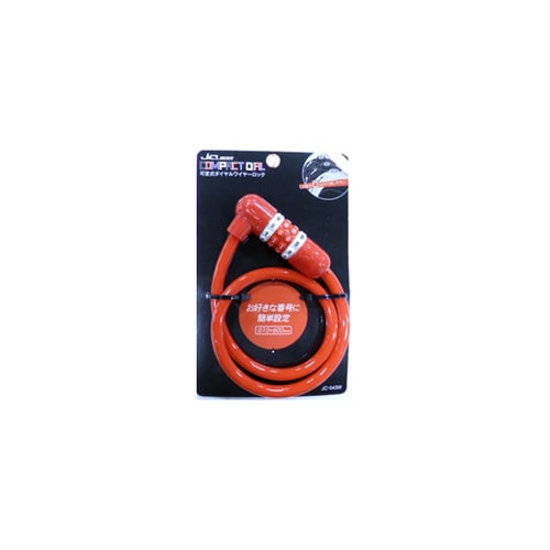 可変式ダイヤルワイヤー錠 レッド JC−043W