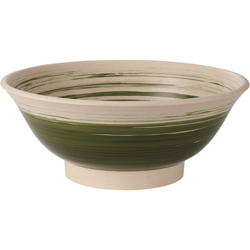 211渕太麺鉢 織部刷毛目塗 50022495