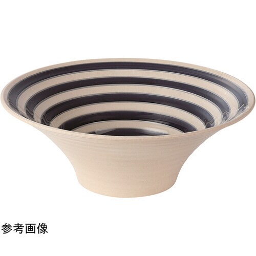 220羽反ロクロ目麺鉢 藍ライン 50022440