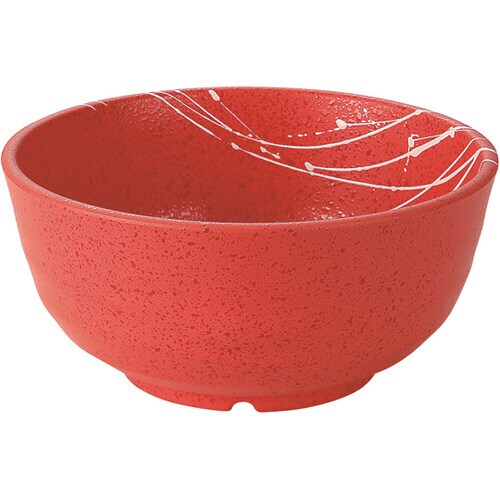 160丼 朱タタキ乱糸塗 50022560