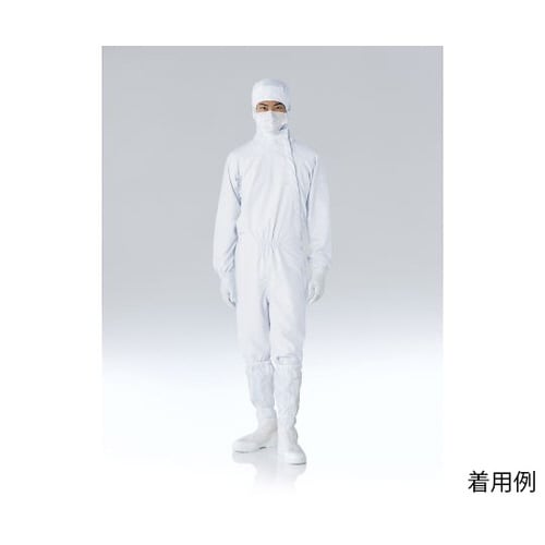 着用快適 フード一体型ツナギ服 白 FX
