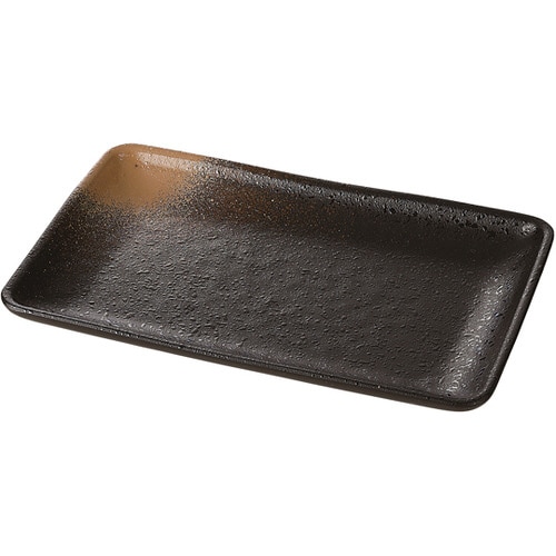 203長角皿 金吹茶タタキ塗 50022165