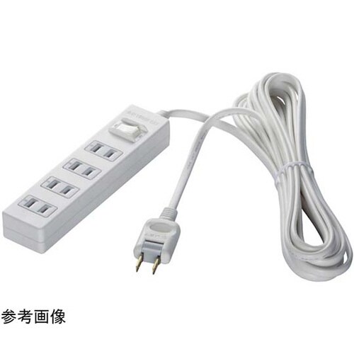 2ピン式電源タップ 4個口タイプ 雷サー