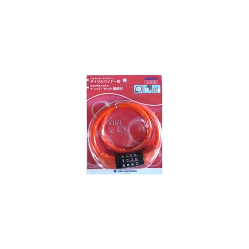 可変式ダイヤル錠 レッド G−224W