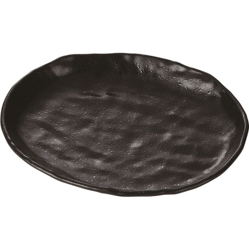 208楕円皿 黒クリヤータタキ塗 50022210