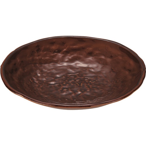 130丸皿 アメ釉塗 50022005