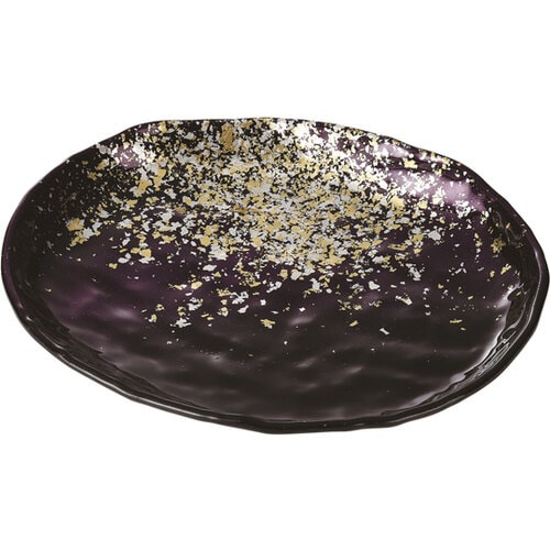 208楕円皿 箔舞踊塗 50022235