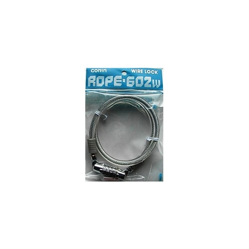 ダイヤル式ワイヤー錠 クリアー 602W