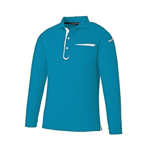 3685−03S 長袖ポロ ターコイズS