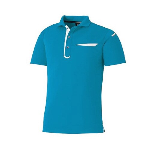 3684−03M 半袖ポロ ターコイズM