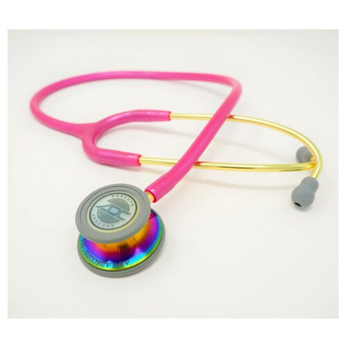 AD703RPR 聴診器 ラズベリー 虹