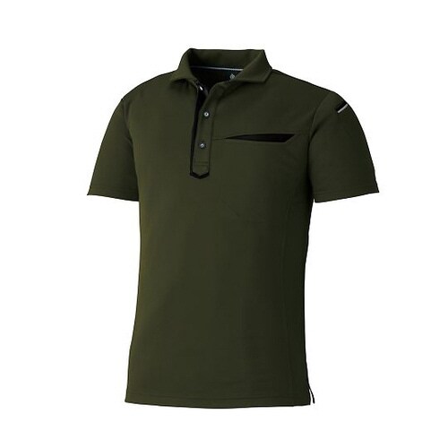 3684−36−SS 半袖ポロ 緑 SS