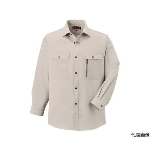 H−198−3−L 長袖シャツ グレー