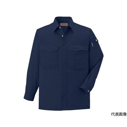 J−568−1−5L 長袖シャツ 紺