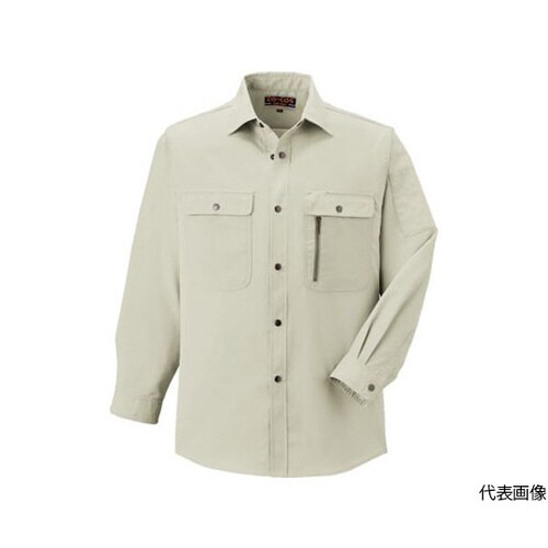 H−198−5−L 長袖シャツアイボリ