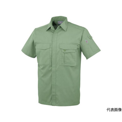 J−567−9−M 半袖シャツ 緑