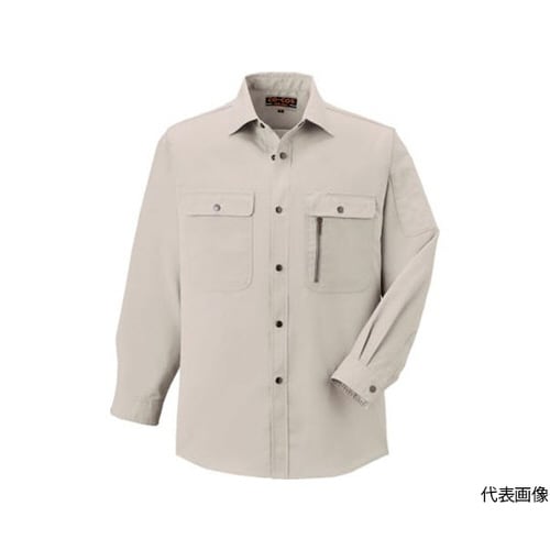 H−198−3−SS 長袖シャツ グレー