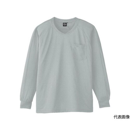 A−668−3−LL長袖VネックTシャツ