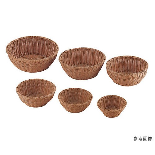 196048丸型バスケット27型ブラウン