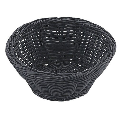 603470 丸型バスケット18型 黒